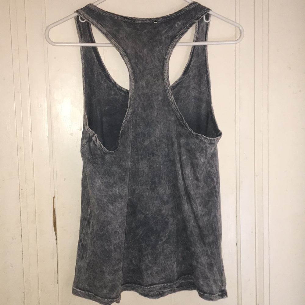 Acid Wash Racerback Tank Top - Picture 2 of 3